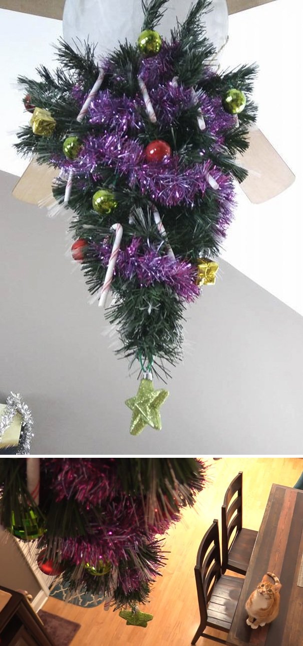 Коледа идва.. Гениални идеи как да опазиш коледната елха от децата и домашните любимци.. 7