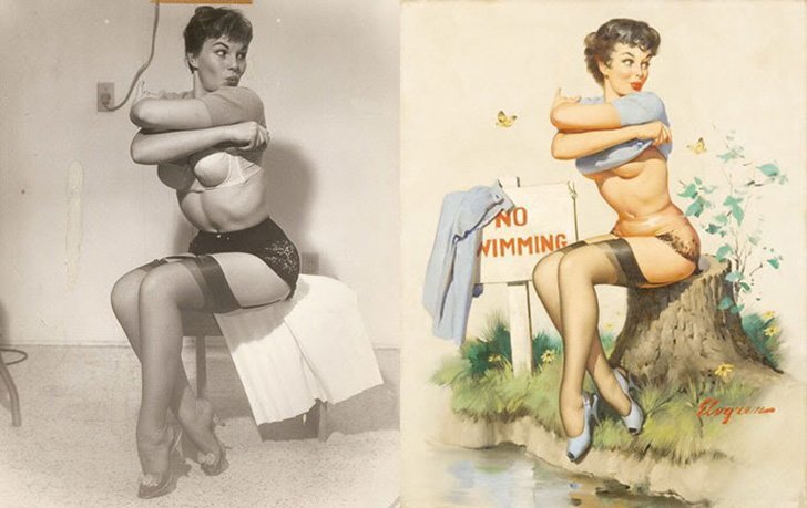 Как изгледаха момичетата през 20те, които позираха за известни постери и плакати.. Ще се шокираш 3