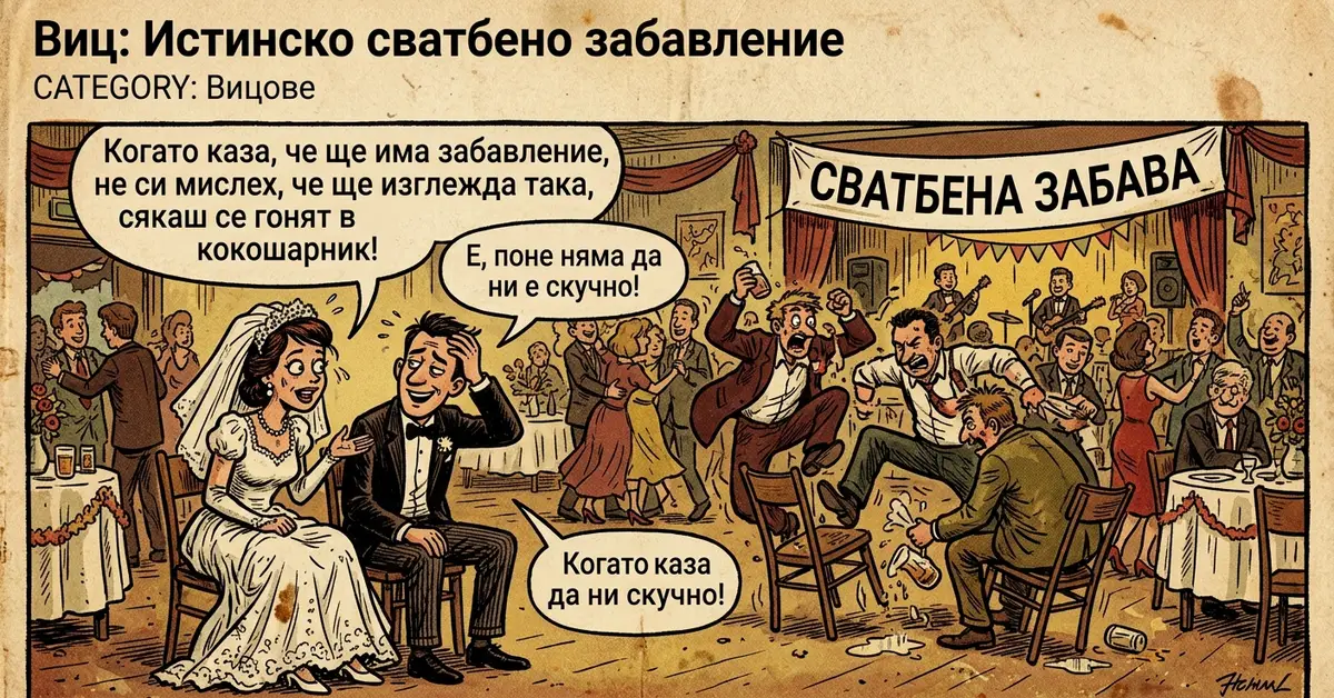Виц: Истинско сватбено забавление Виц: Истинско сватбено забавление