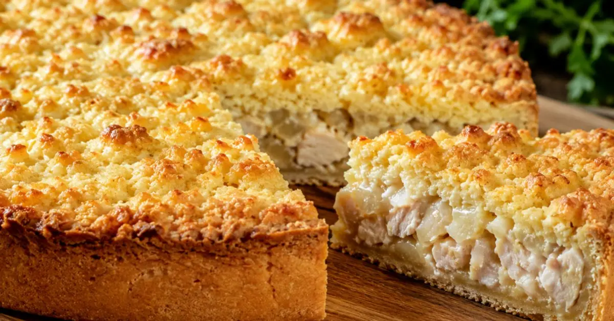 Царска месна ватрушка с пиле: ронливо тесто и сочна плънка за вкусен семеен обяд Царска месна ватрушка с пиле: ронливо тесто и сочна плънка за вкусен семеен обяд
