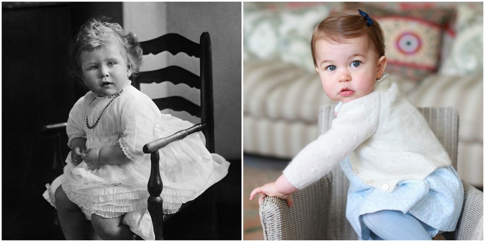 Принцеса Шарлот досущ като прабаба си, кралица Елизабет на нейната възраст-Снимки 2