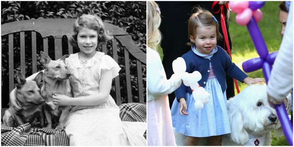 Принцеса Шарлот досущ като прабаба си, кралица Елизабет на нейната възраст-Снимки 3