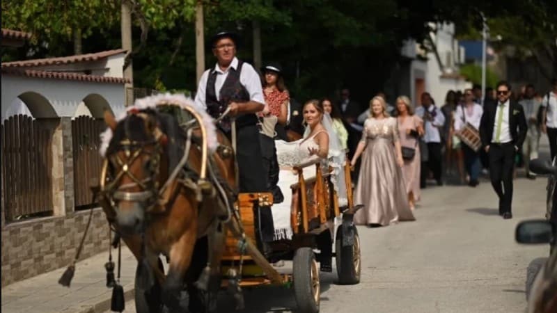 Сватба с паничерска каруца събра цял свят в Хисаря / СНИМКИ 4