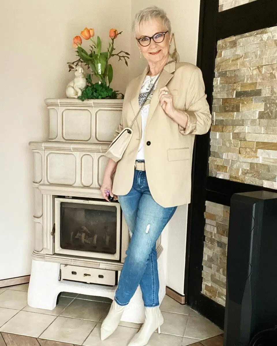 Не пенсионерка, а пенсионирана дама: 10 удобни визии за пролетта от 60-годишен моден блогър от Германия 4