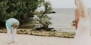 Свекърва се облече като булка на сватба снимайки се със младоженците 2