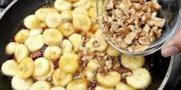 Евтин и вкусен кекс с банани и орехи 1
