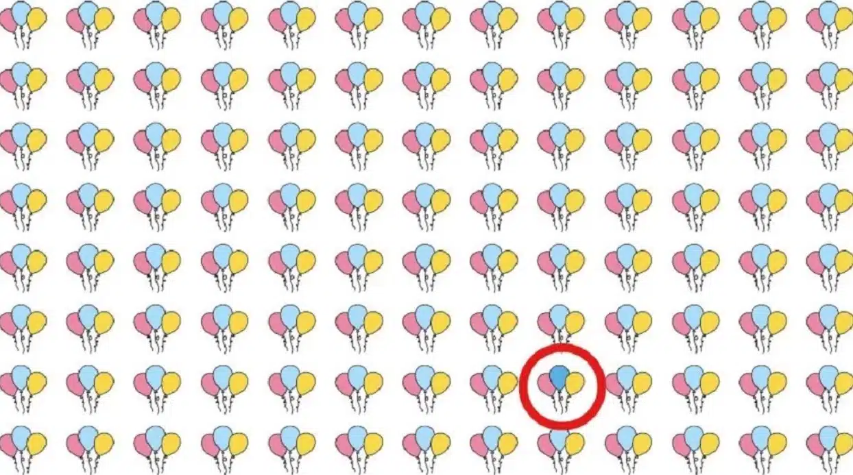 Тест за наблюдателността: колко бързо ще намерите различния балон? 1