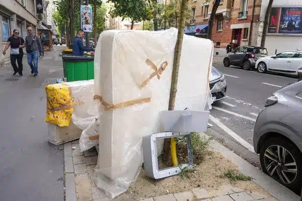 Заразени с дървеници матраци са по улиците на Париж, където отчаяните местни жители ги изхвърлят 2