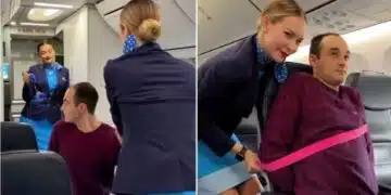 Една авиокомпания показа нагледно каква идея има за усмиряване на агресивни пътници ВИДЕО 2