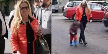 Екс кметицата на Младост Иванчева е уловена от папарашки кадри, че е на свобода и води детето си на детска градина! 12
