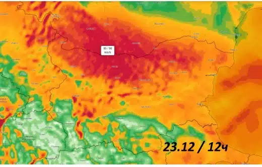 Метео предупреди, че доста мощен ураган си проправя път към България (ПРОГНОЗАТА) 2