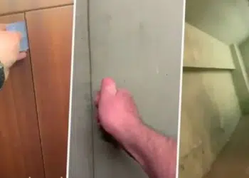 Мъж си нае стая в хотел, но в нея откри тайна врата, зад която видя скрито и зловещо помещение! (ВИДЕО) 2