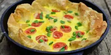 Различна закуска: бъркани яйца в питки лаваш- една вкусотия и много спомени 3