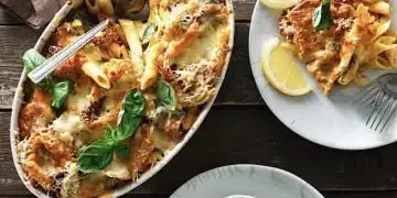 макарони със сирене и бекон