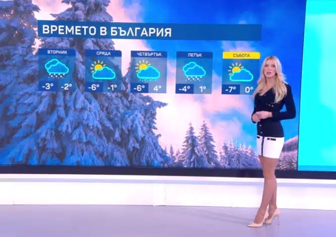 Чаровната Натали Трифонова ни обеща сняг и температури минус 10 градуса 1