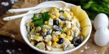 Салата „Хапни днес“ от плодове и месо (Рецепта) 2