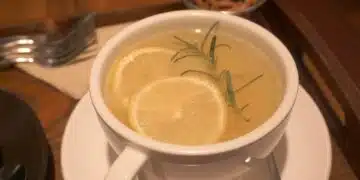 чай с лимон