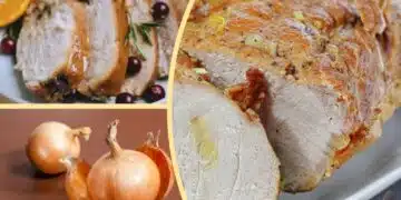 Оригинална и много вкусна рецепта за пуешко с лукови люспи – сочност и крехкост галят небцето 1