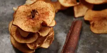 Домашен чипс от ябълки с аромат на канела 12