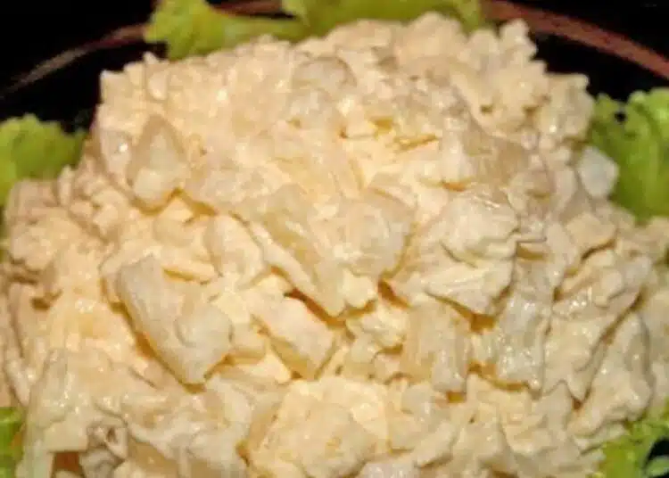 Когато отивам при леля, винаги хапвам вкусната салата „Бяло гнездо“ 1