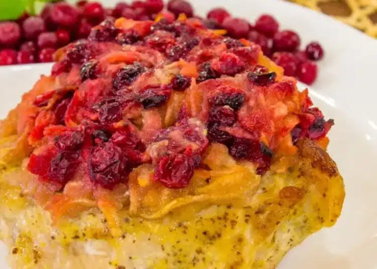 Вкусно и сочно свинско месо с плодове (Рецепта) 1