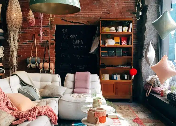 brick wall, room, interior design