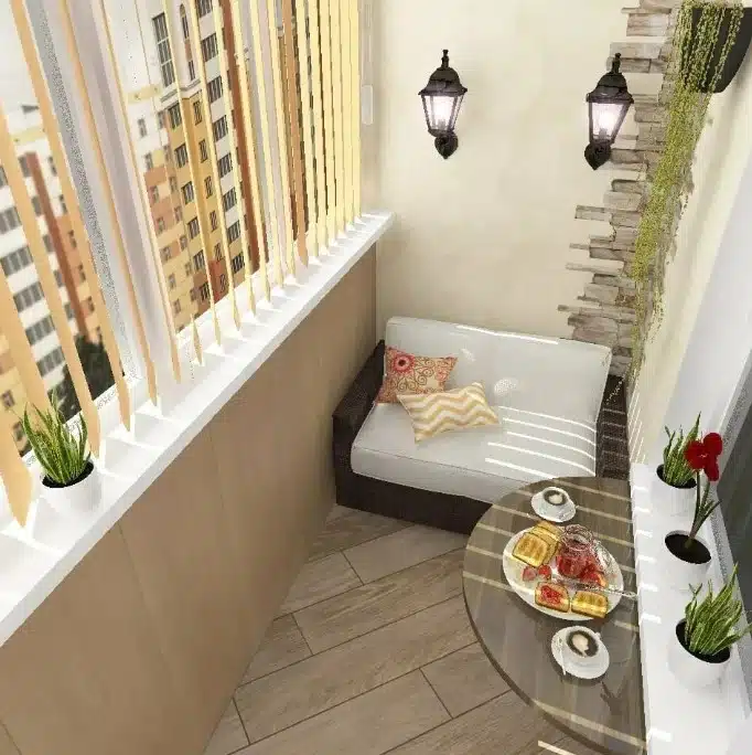 Малък балкон, големи възможности: уютни и функционални идеи за аранжиране 5