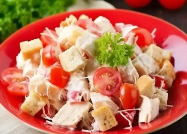 Вкусна салата с месо за празничната трапеза (Рецепта) 1