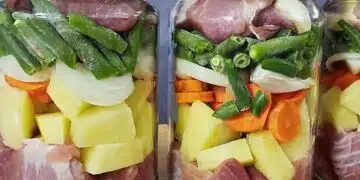 Приготвям вечеря за месец напред наведнъж! Месце с гарнитурка - само се запича леко и се яде от тавата 5