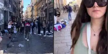 Момичето показа обстановката в един от някога най-красивите градове в Европа – Неапол 11