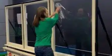 Нарекоха я най-бързата жена на планетата: за рекордно кратко време изми 3 прозореца 8