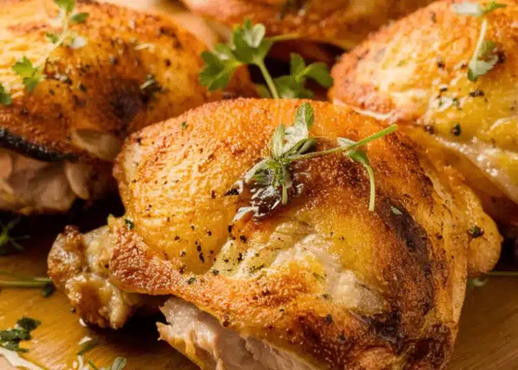 Крехко и вкусно пилешко месо, задушено на бавна готварска печка 1