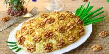 Определено ще се хареса на всеки: вкусна салата с пилешко месо и гъби 9