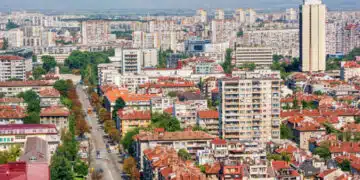 Cityscape of Sofia (Bulgaria), HDR-technique