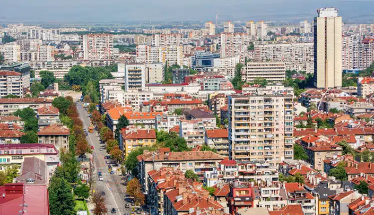 Cityscape of Sofia (Bulgaria), HDR-technique