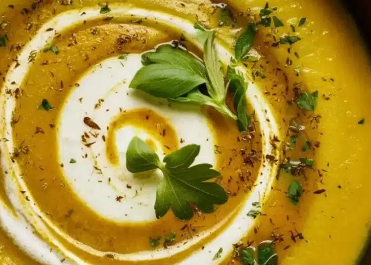 Лека, ароматна и много вкусна крем супа с тиквички и магданоз 1