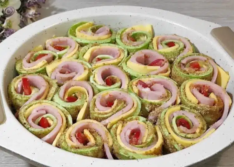 Вкусни рулца "Цветна поляна" от тиквички, които ще се превърнат в истинска украса на вашата лятна трапеза 1