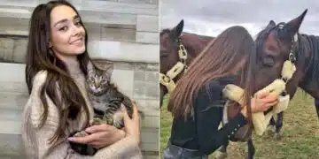 Лъчезарната Валерия, която стана и победителка в Ергенът, спасява малки теленца 1