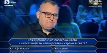 Въпрос за религия и филми спънаха участник - благодетел на деца в куиз предаването „Стани Богат“ 12