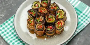 Вкусни рулца от патладжани само за 10 минути 4