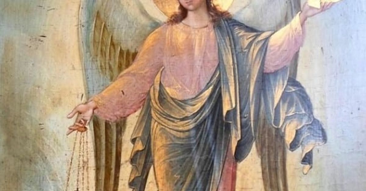 Всеки трябва да чете тази силна молитва за закрила към Архангел Михаил – мощен щит срещу зли сили и завист Православна икона на ангел с кадилница и златно ковчеже.