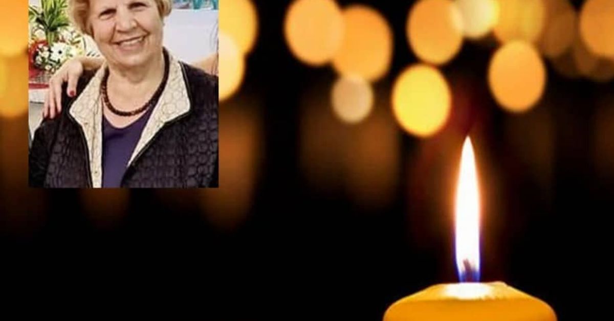 Тъжна вест: отиде си учителката Йорданка Станчева, поклон! Мемориална снимка на усмихната жена и запалена свещ.