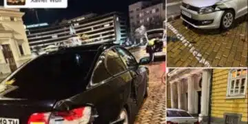 Млада дама шофьор блъсна няколко автомобила, даже побърза да се похвали в социалните мрежи с деянието си 11