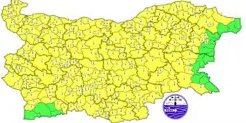Днес е обявен почти за цяла България ЖЪЛТ код 10