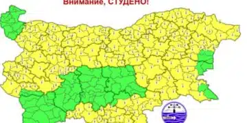 За утре има предупреждение за половин България във връзка с времето – жълти кодове и повишено внимание 11
