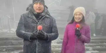 Изцепка на роден репортер в ефира на БНТ от връх Шипка, стъписа зрителите на днешния празник – 3 март 3