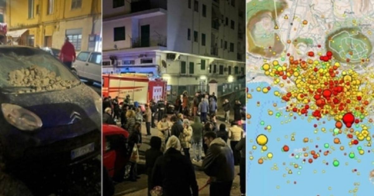 Земетресение в Италия, хората са в паника Щети, евакуация и карта на земетресения в района на Кампи Флегреи.