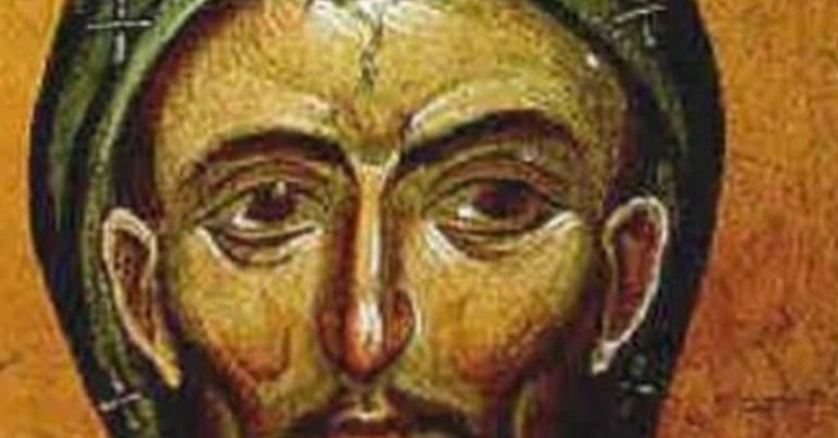 Утре, 15 март е църковен празник! Повод да почерпят имат 7 божи български имена, да бъде! Има и забрани! Детайл от православна икона, изобразяващ лицето на светец със зелена мантия.
