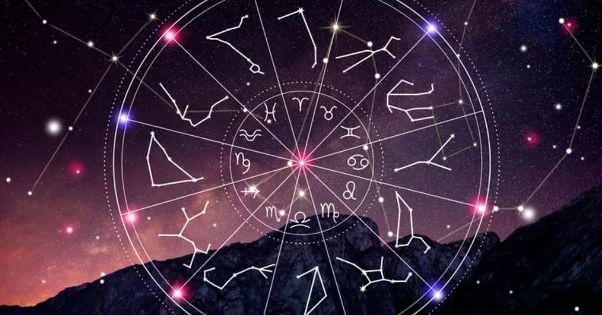 Хороскоп за 28 март: Съдбата ще подскаже нещо на Телците, интуицията ще помогне на влюбените Скорпиони Зодиакален кръг със съзвездия и астрологични знаци над звездна планинска нощ.