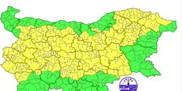 Днес почти в цяла България е обявен жълт код – предупреждението е от НИМХ 8